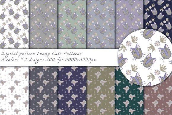 Fanny Cats Patterns: A Versatile Stylized Design Resource for Creative Projects