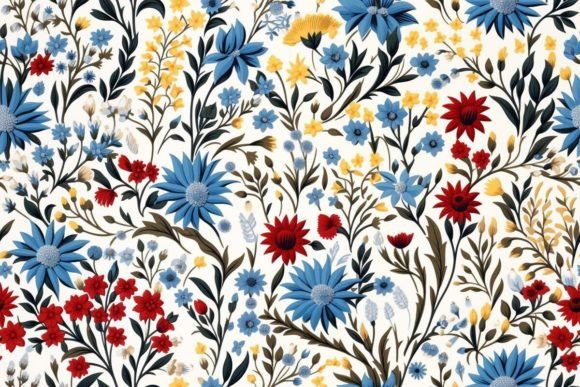 Nature Patterns Art Floral Wallpaper Design