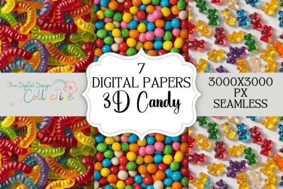 Unlocking Creativity with 3D Candy Seamless Patterns