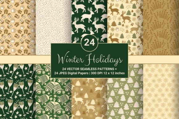 Winter Holidays Patchwork Patterns